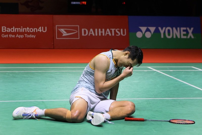 Jonatan Christie di Final Indonesia Masters 2025