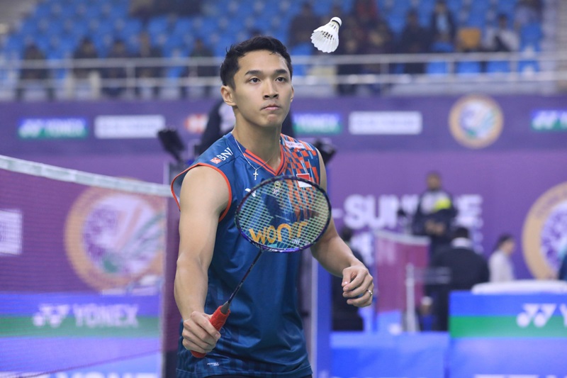 Jonatan Christie di India Open 2025