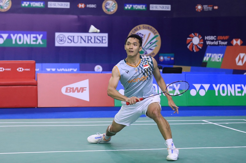 Jonatan Christie di India Open 2025