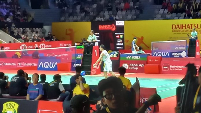 Jonatan Christie di perempat final Indonesia Masters 2025