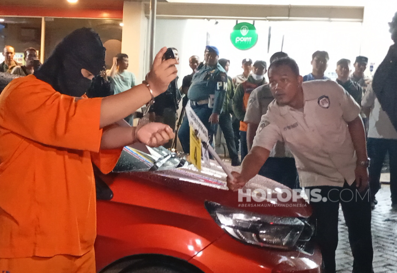 Rekonstruksi Penembakan di Rest Area KM 45 Tol Tangerang - Merak