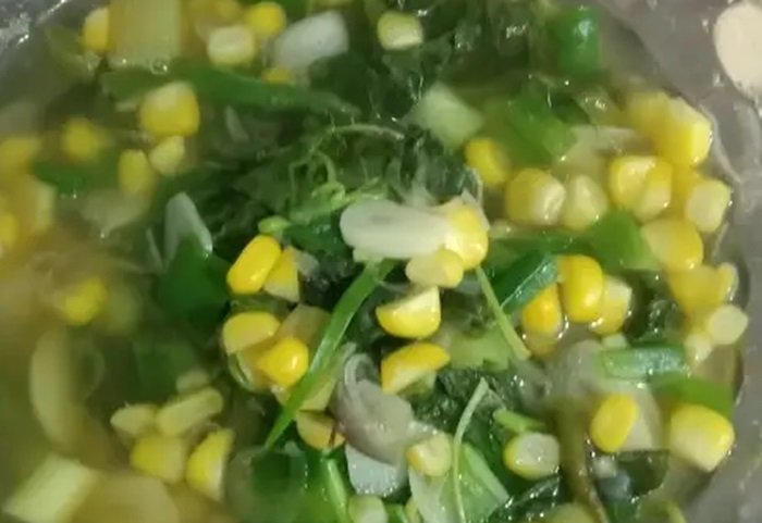 Sayur Bening Bayam Jagung