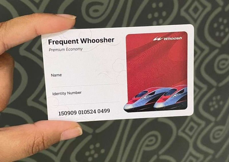 tampilan kartu frequent whoosher card milik kereta cepat whoosh