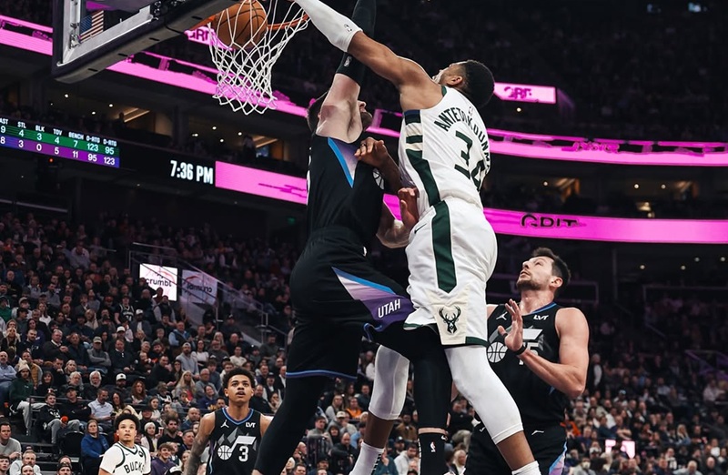 Utah Jazz vs Milwaukee Bucks di lanjutan NBA