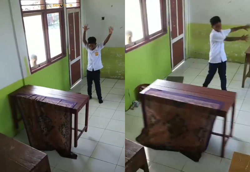 Aksi Magic Pelajar SMP
