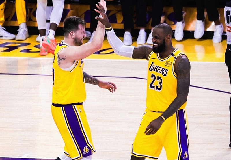 luka doncic dan lebron james di la lakers