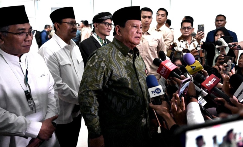 Presiden Prabowo Subianto di Harlah NU