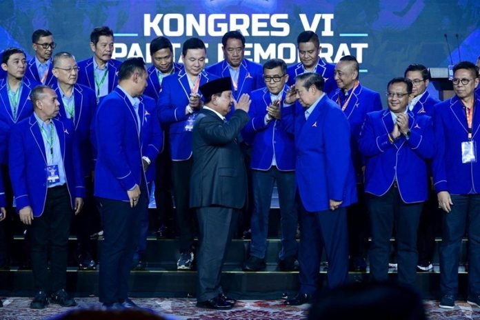 Presiden Prabowo Subianto di Kongres VI Partai Demokrat