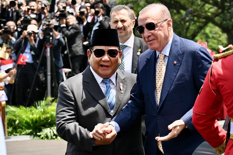 presiden prabowo dan presiden turki recep tayyip erdogan