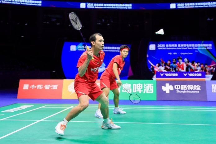 Rinov-Fadia di Kejuaraan Badminton Beregu Campuran Asia 2025