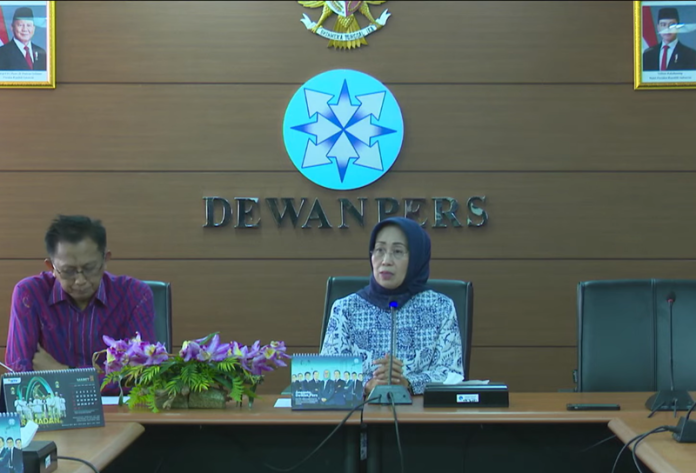 Konferensi Pers Dewan Pers Ninik Rahayu