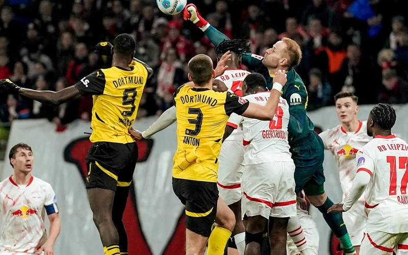 Leipzig vs Dortmund di Bundesliga