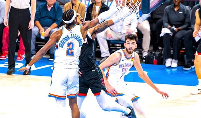 Oklahoma City Thunder vs Houston Rockets di lanjutan NBA