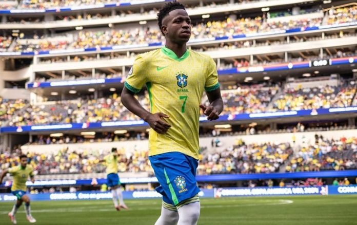 Vinicius Junior bersama Timnas Brasil