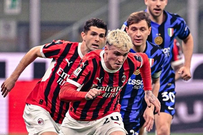 AC Milan vs Inter Milan di semifinal Coppa Italia
