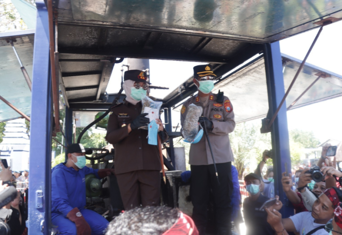 Pemusnahan narkoba di sampang