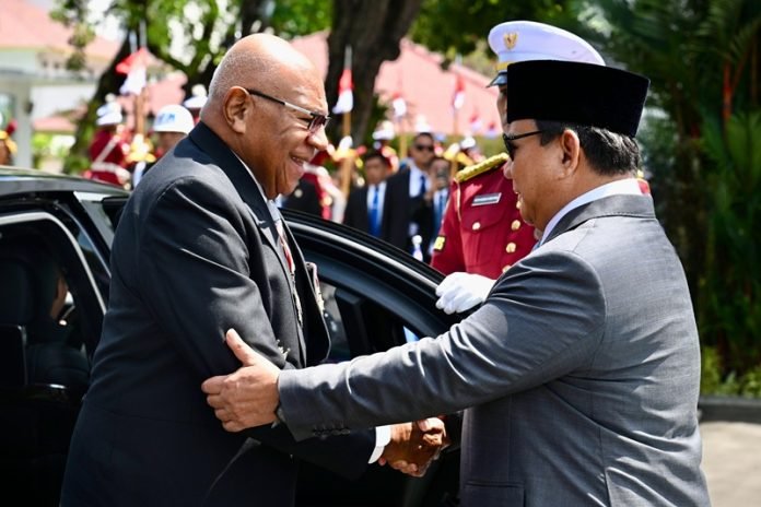Presiden Prabowo Sambut PM Rabuka