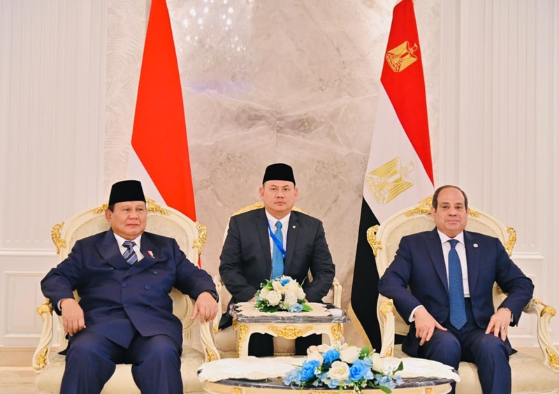 Presiden Prabowo dan Presiden El-Sisi