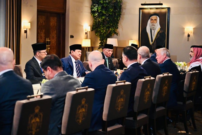 Presiden Prabowo pertemuan Bilateral dengan Raja Yordania, Raja Abdullah II bin Al-Hussein