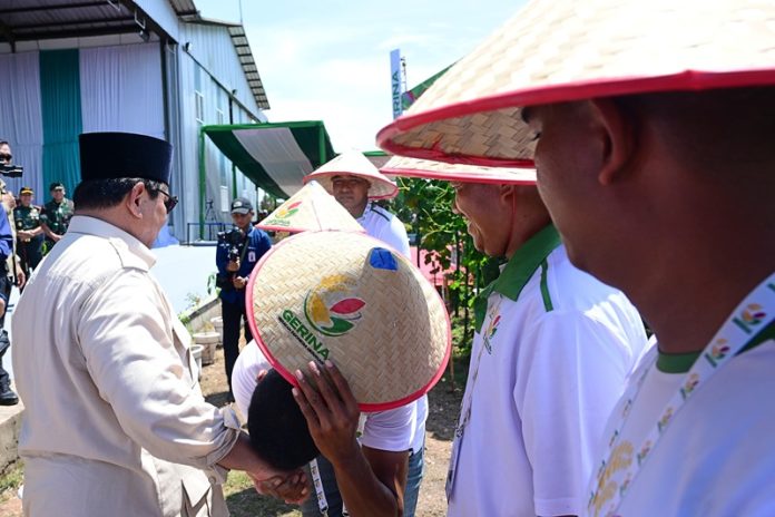 Presiden Prabowo saat peluncuran Gerina