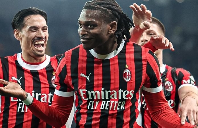 Skuad AC Milan usai menang lawan Udinese