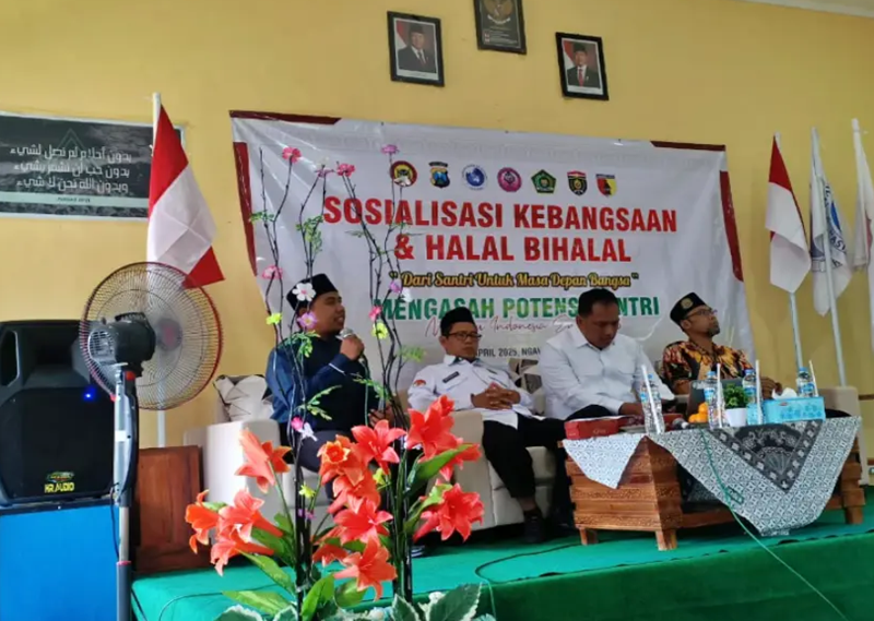 Sosialisasi Kebangsaan dan Halal Bihalal Densus 88 di Ngawi