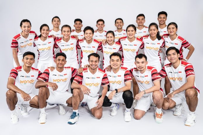 Tim badminton Indonesia untuk Piala Sudirman 2025