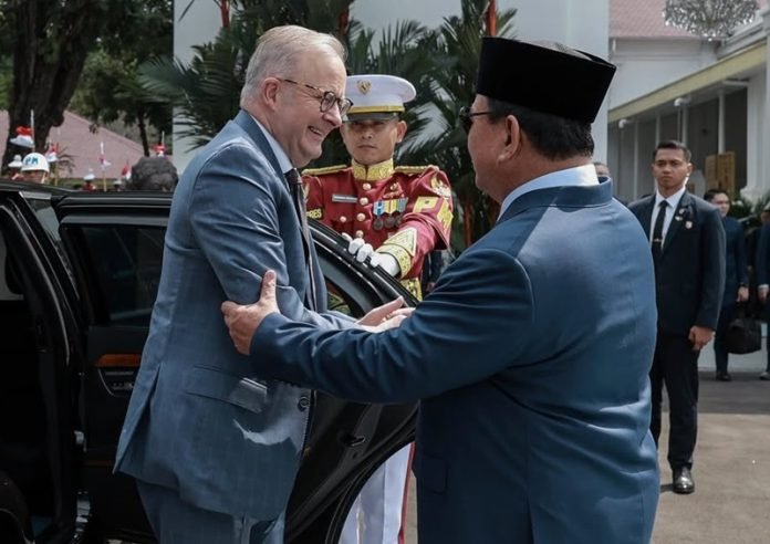 Anthony Albanese dan Prabowo Subianto di Jakarta