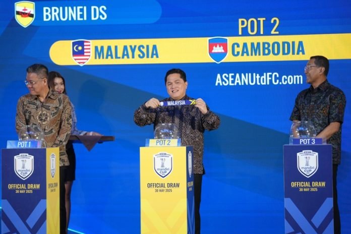 Erick Thohir saat prosesi Drawing ASEAN U-23 Championship 2025