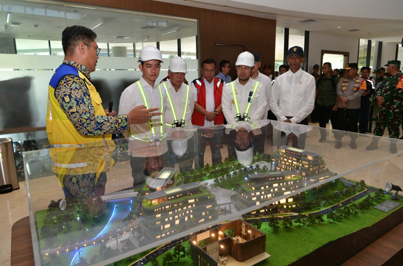 Gibran Rakabuming tinjau IKN