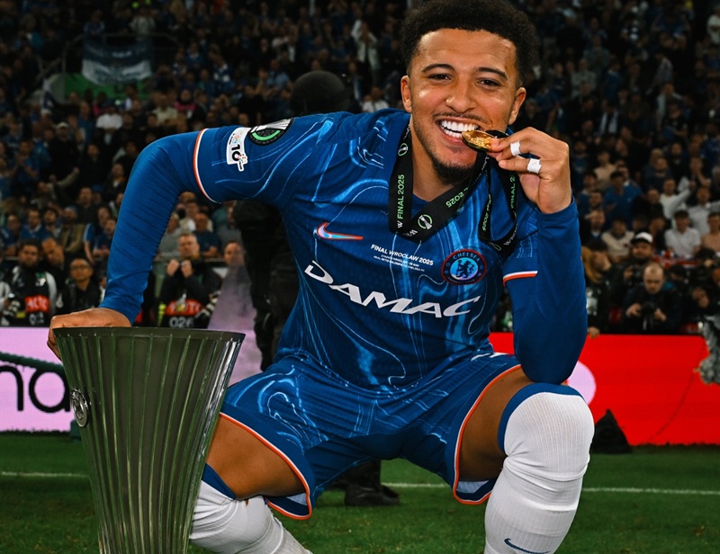 Jadon Sancho juara UEFA Conference League bersama Chelsea