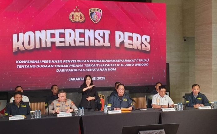 Konferensi Pers Dittipidum Bareskrim Polri