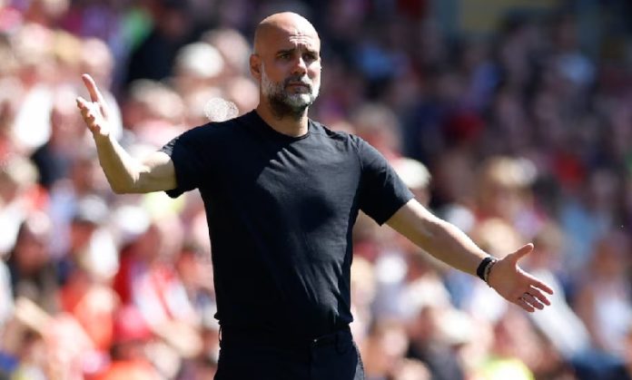 Pep Guardiola, pelatih Manchester City Pep Guardiola, pelatih Manchester City