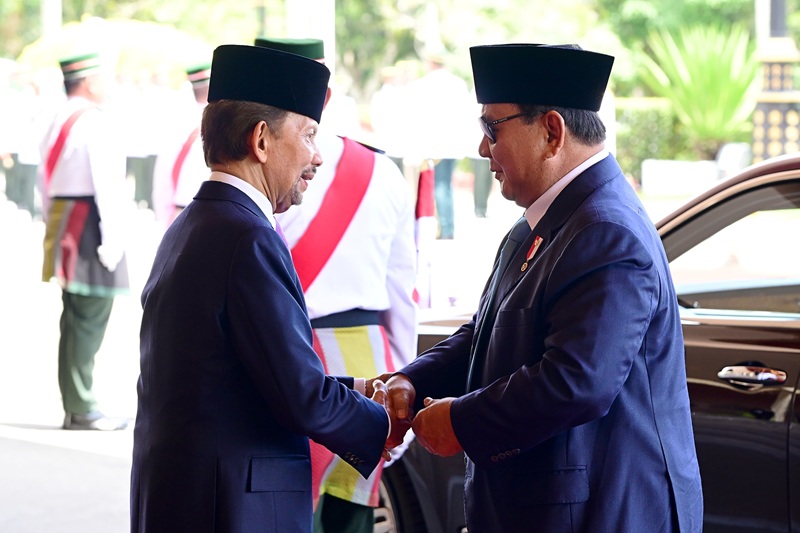 Presiden Prabowo Subianto dan Yang Mulia Sultan Haji Hassanal Bolkiah Mu’izzaddin Waddaulah