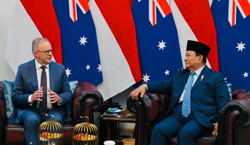 Presiden Prabowo bersama PM Australia