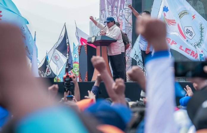 Presiden prabowo di may day