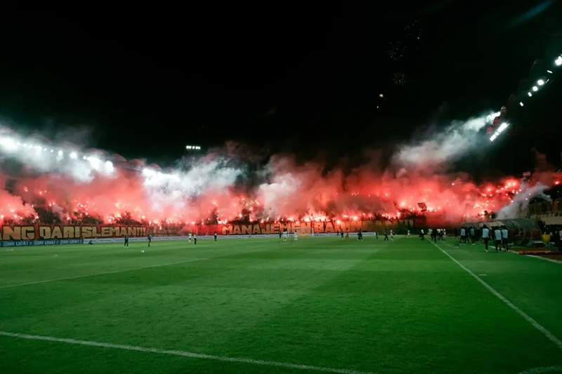 Stadion Maguwoharjo saat laga PSS Sleman vs Persija Jakarta