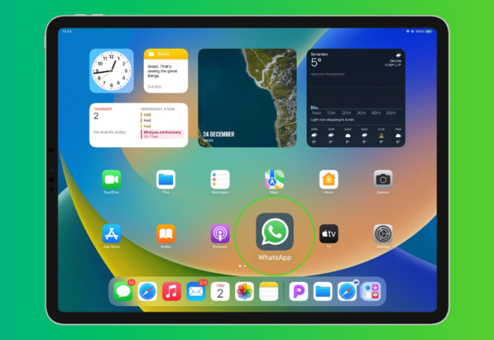 WhatsApp di iPad