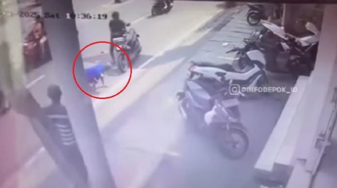 CCTV tabrak lari di Depok