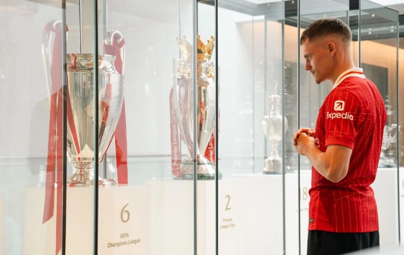 Florian Wirtz saat diumumkan jadi pemain Liverpool