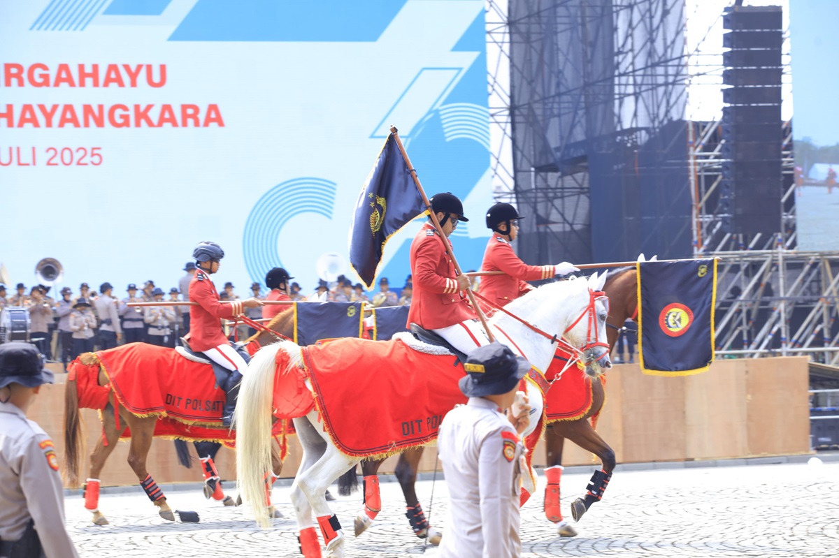 Gladi Puncak HUT 79 Polri di Monas