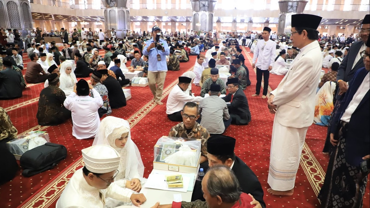 Kegiatan Nikah Massal di Masjid Istiqlal Jakarta 28 Juni 2025