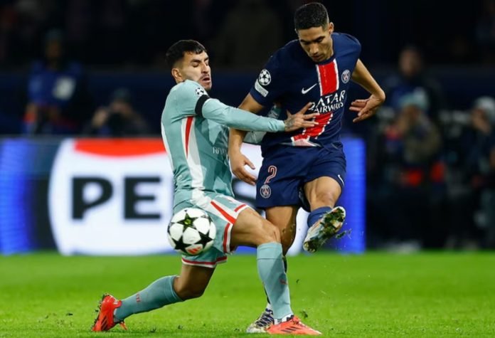 PSG vs Atletico Madrid saat di Liga Champions