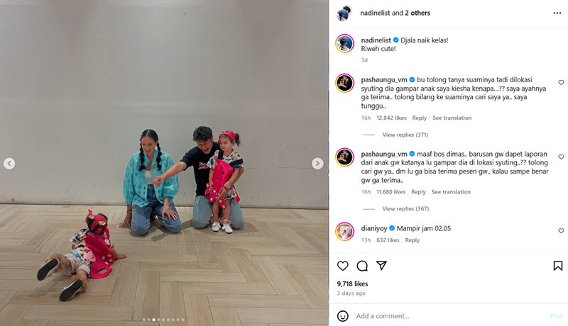 Pasha Ungu Ngamuk di Postingan Dimas dan Nadine