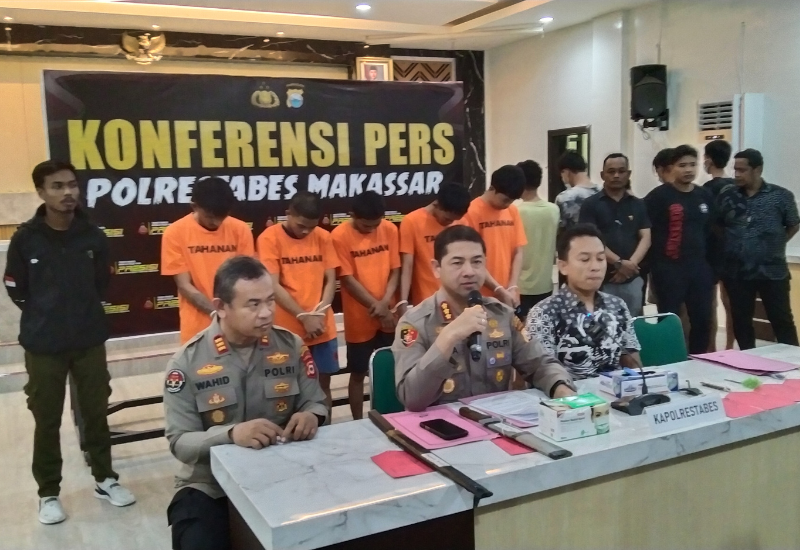 Press rilis kasus geng motor