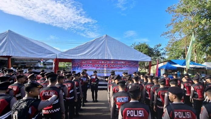 Apel Gelar Pasukan Pengamanan Beautiful Malino di Gowa