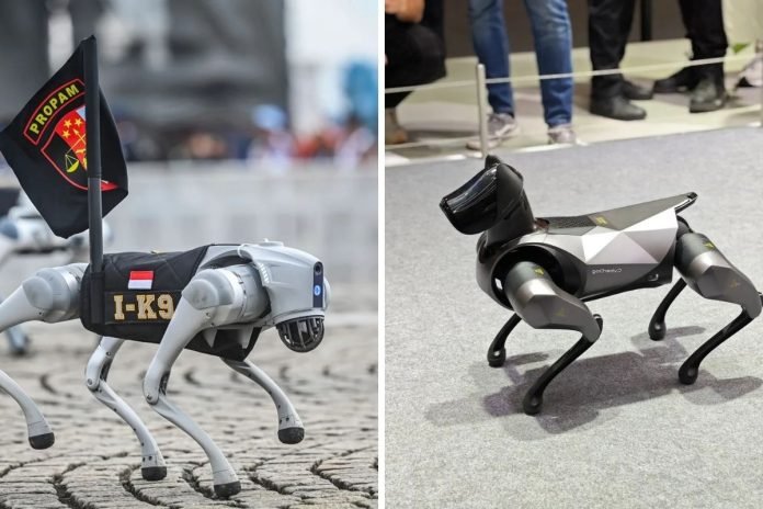 Robot anjing Polri tampil di Hari Bhayangkara ke-79 di Jakarta