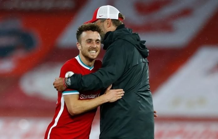 Diogo Jota dan Jurgen Klopp di Liverpool