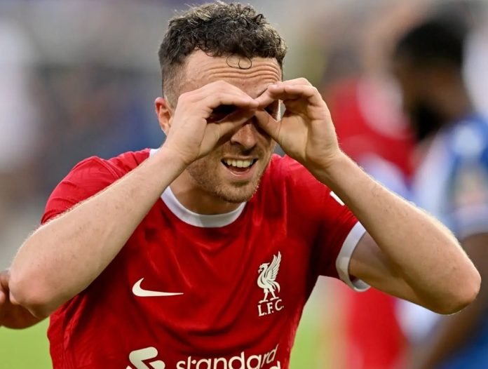 Diogo Jota selebrasi bersama Liverpool
