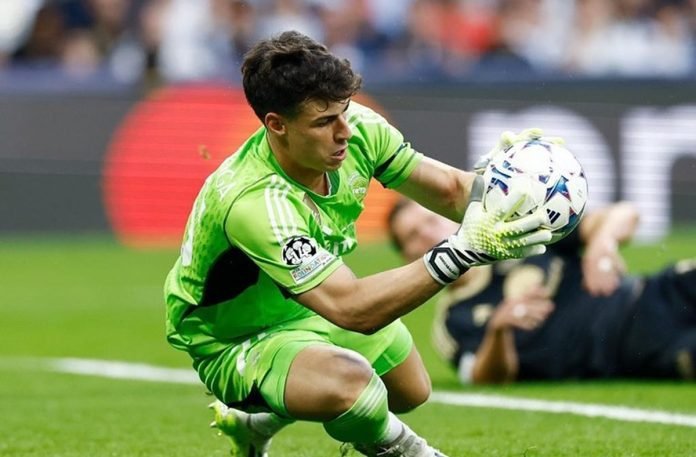 Kepa Arrizabalaga ketika membela Real Madrid